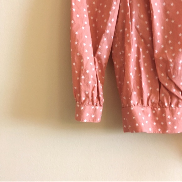 NWT Madewelll Star Scatter Wrap Top Pink Tie XS - Picture 4 of 7